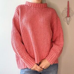 Cozy Pink Knit Sweater